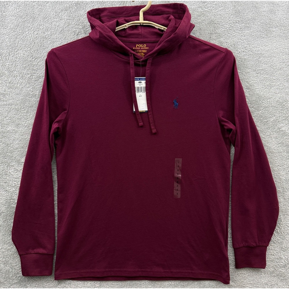Polo Ralph Lauren Hoodie Shirt
Mens Small Red Long Sleeve Cotton Pony Pullover *